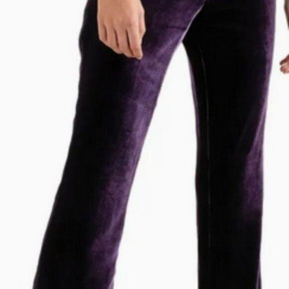Raquel Diniz silk velvet flared pants Purple size 12 - Picture 4 of 11